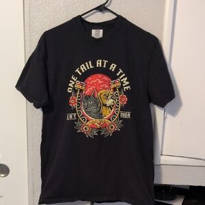 Comfort Colors Black 'One Tail At A Time' Graphic Tee